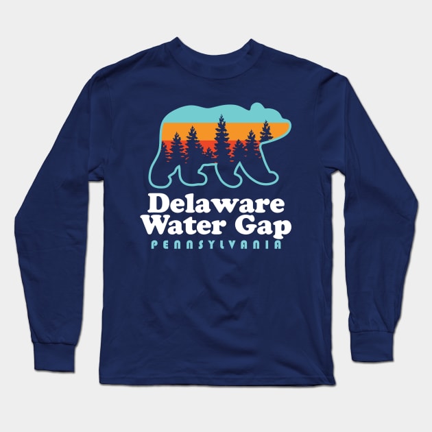 Delaware Water Gap Recreation Pennsylvania Long Sleeve T-Shirt by PodDesignShop